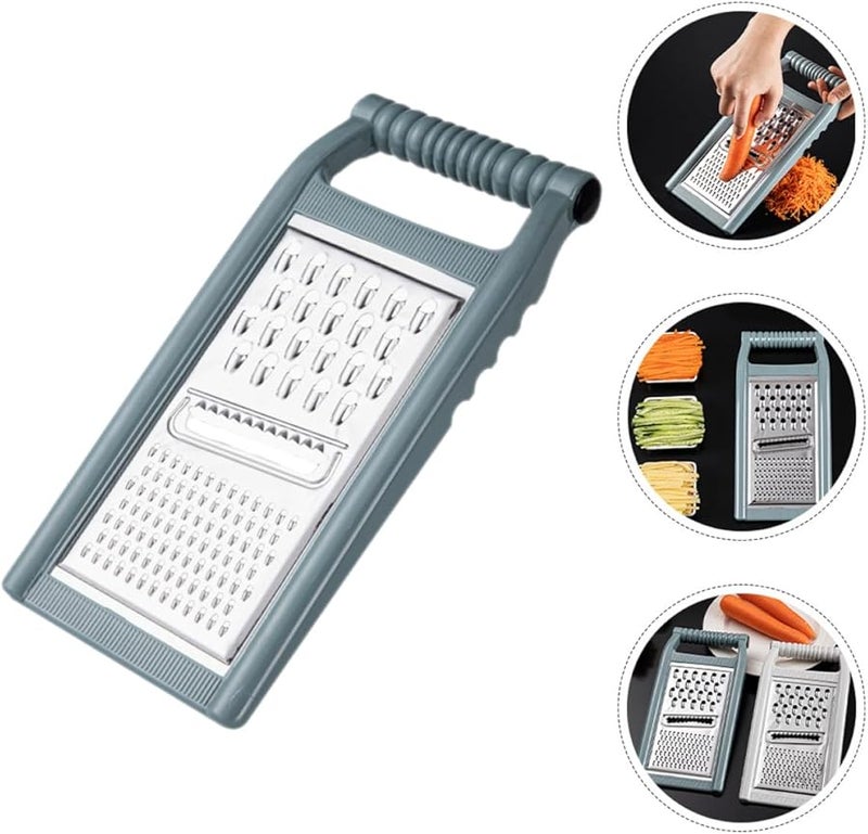 مبشرة مطبخ من الفولاذ المقاوم للصدأ الأخضر للخضروات والجبن والبطاطس والفواكه - Image 4